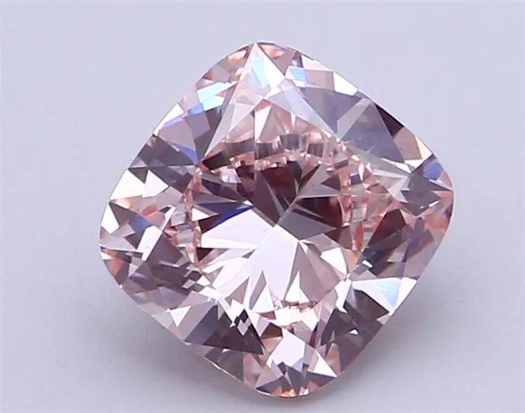 4.07ct Cushion brilliant Lab Grown Diamond (Colour Fancy Pink, Clarity VS2, IGI Certified)