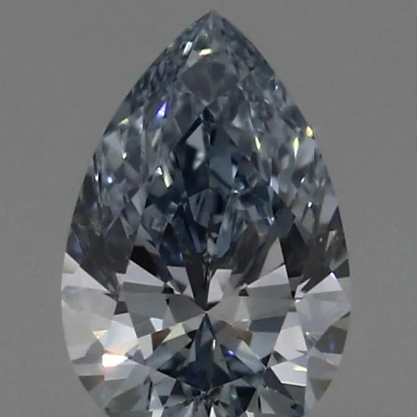 0.38ct Pear Lab Grown Diamond (Colour Fancy Blue, Clarity VVS2, IGI Certified)