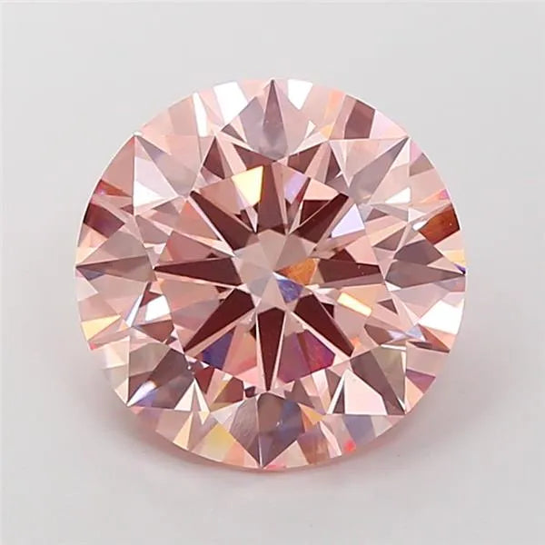 7.11ct Round Lab Grown Diamond (Colour Fancy Intense Pink, Clarity VS1, Cut ID, IGI Certified)