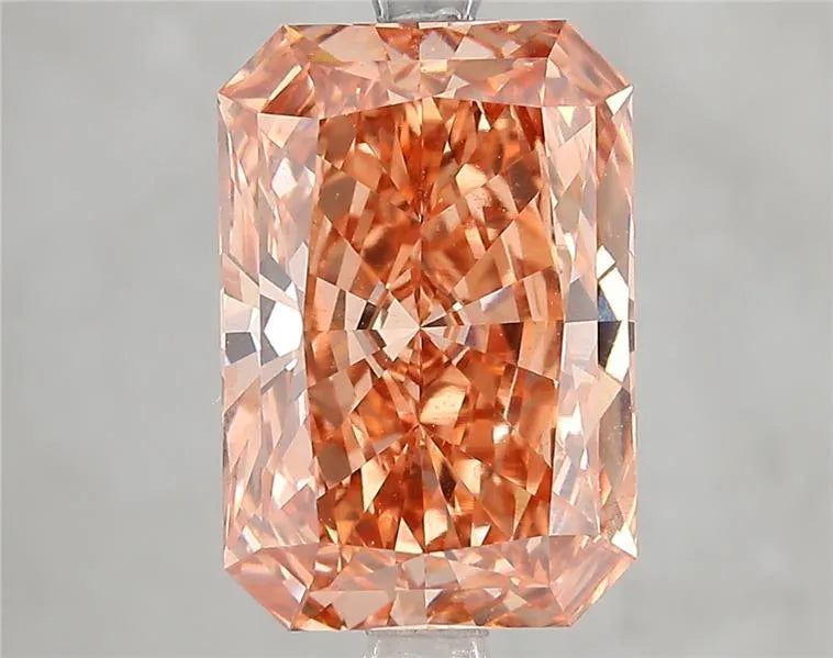 5.08ct Radiant Lab Grown Diamond (Colour Fancy Vivid Brown Orange, Clarity VVS2, IGI Certified)
