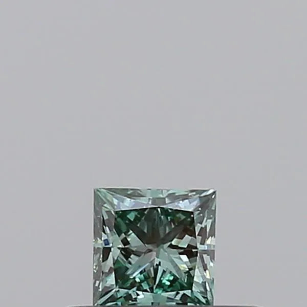 0.21ct Princess Lab Grown Diamond (Colour Fancy Vivid Green, Clarity VVS1, Cut VG, Uncertified)
