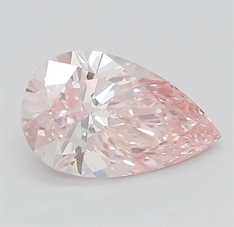 1.19ct Pear Lab Grown Diamond (Colour Fancy Vivid Pink, Clarity IF, Cut EX, IGI Certified)