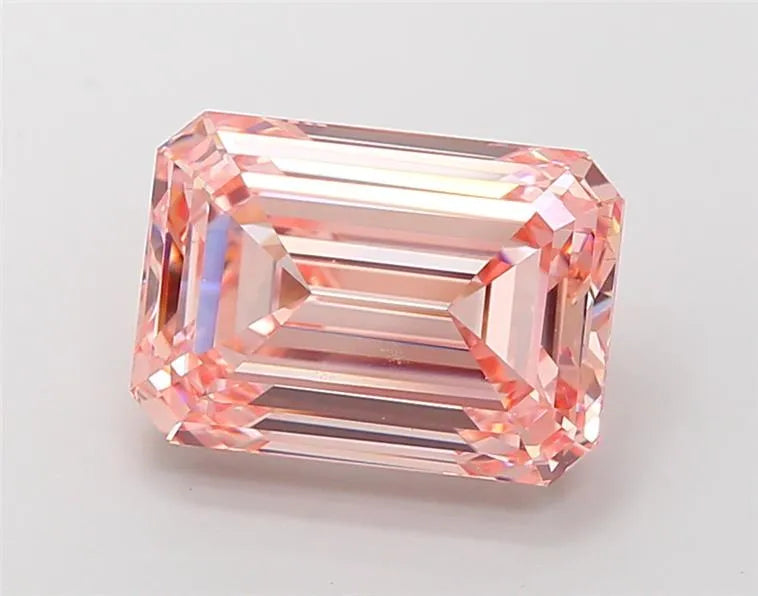 7.50ct Emerald Lab Grown Diamond (Colour Fancy Intense Pink, Clarity VS1, IGI Certified)