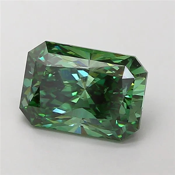 3.01ct Radiant Lab Grown Diamond (Colour Fancy Vivid Green, Clarity VS1, IGI Certified)