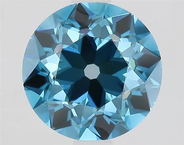 2.01ct European cut Lab Grown Diamond (Colour Fancy Vivid Blue, Clarity VVS2, IGI Certified)