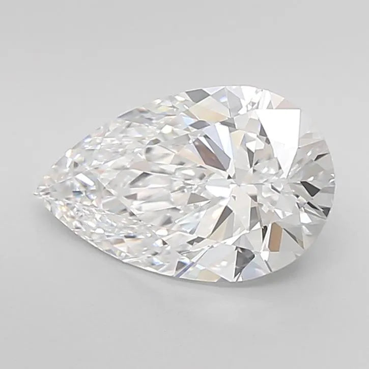 2.80ct Pear Lab Grown Diamond (Colour D, Clarity IF, Cut EX, IGI Certified)