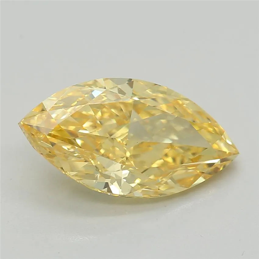 1.40ct Marquise Lab Grown Diamond (Colour Fancy Vivid Yellow, Clarity VS1, IGI Certified)