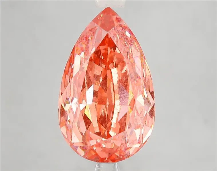 5.02ct Pear Lab Grown Diamond (Colour Fancy Vivid Red, Clarity VS1, IGI Certified)