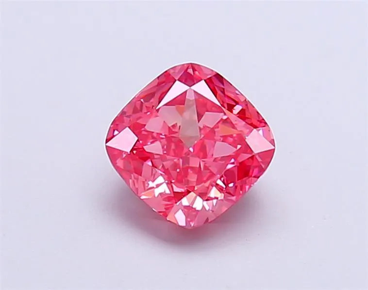 1.14ct Cushion modified Lab Grown Diamond (Colour Fancy Vivid Pink, Clarity IF, IGI Certified)