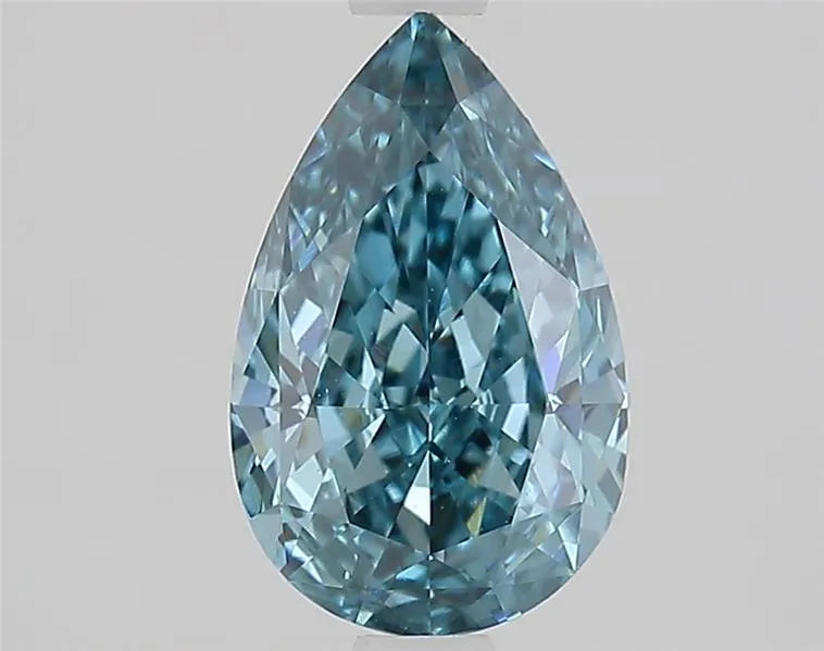 1.79ct Pear Lab Grown Diamond (Colour Fancy Vivid Blue, Clarity VVS2, IGI Certified)