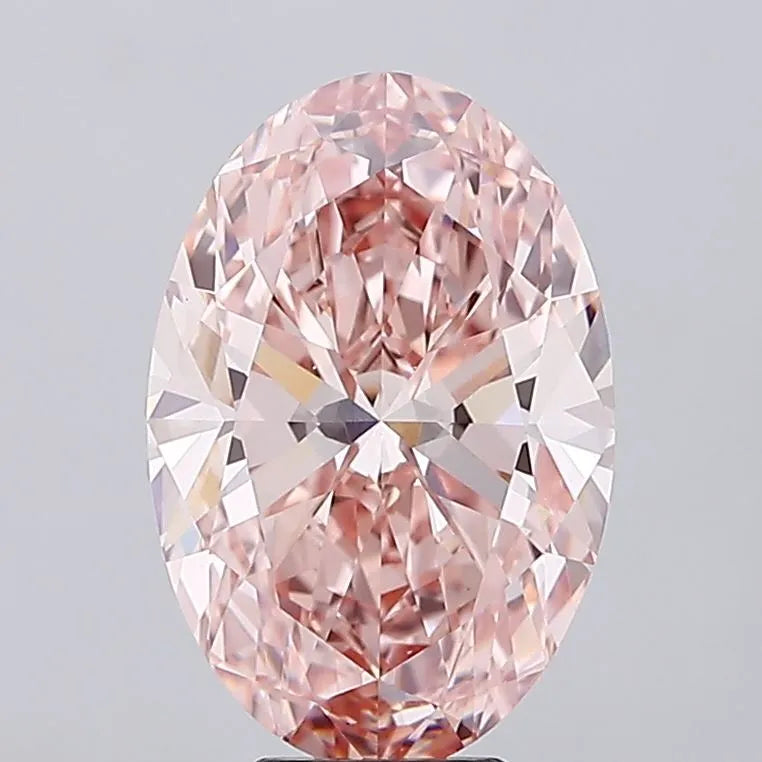 7.51ct Oval Lab Grown Diamond (Colour Fancy Intense Pink, Clarity VVS2, IGI Certified)