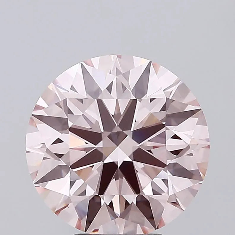 6.02ct Round Lab Grown Diamond (Colour Fancy Pink, Clarity VVS2, Cut ID, IGI Certified)
