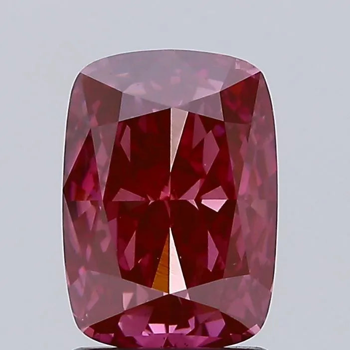 1.91ct Cushion brilliant Lab Grown Diamond (Colour Fancy Vivid Pink, Clarity VS2, IGI Certified)