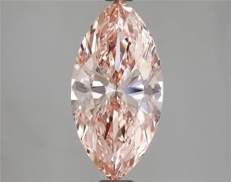 2.57ct Marquise Lab Grown Diamond (Colour Fancy Vivid Pink, Clarity VS1, IGI Certified)