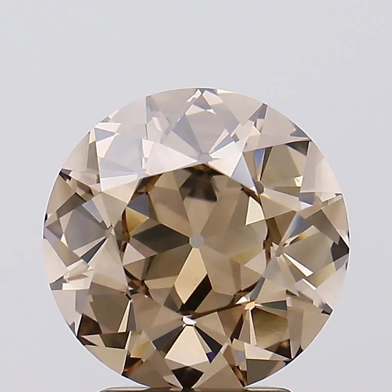 2.43ct European cut Lab Grown Diamond (Colour Fancy Brown, Clarity VVS2, Uncertified)