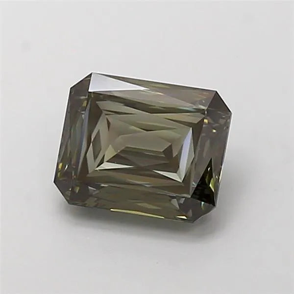 2.04ct Radiant Lab Grown Diamond (Colour Fancy Greenish Gray, Clarity VVS2, IGI Certified)