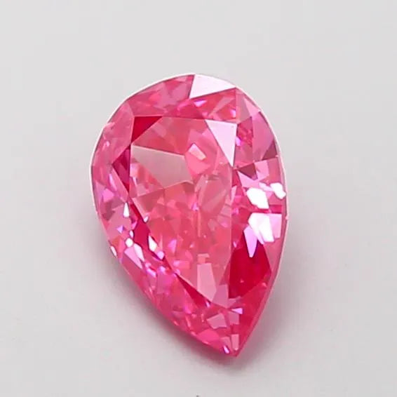 1.00ct Pear Lab Grown Diamond (Colour Fancy Vivid Pink, Clarity VVS1, IGI Certified)