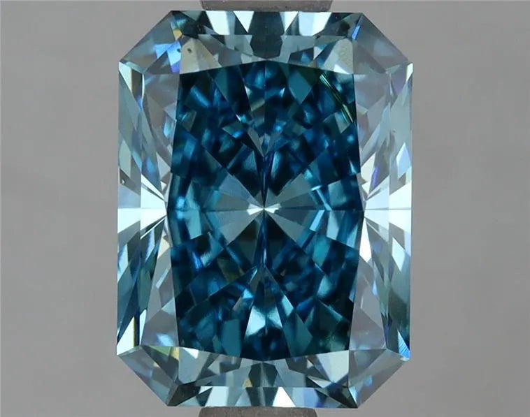 2.53ct Radiant Lab Grown Diamond (Colour Fancy Vivid Blue, Clarity VS2, IGI Certified)