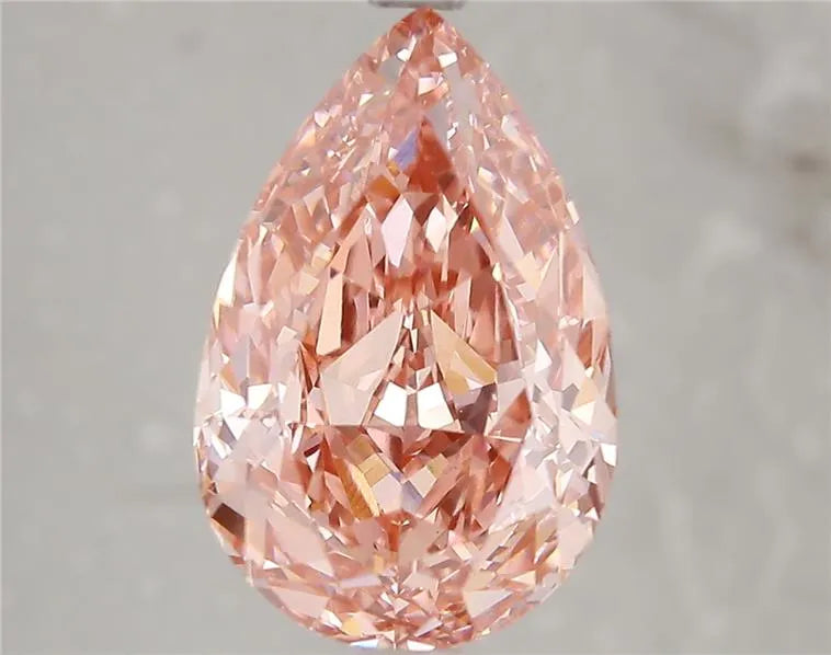 5.03ct Pear Lab Grown Diamond (Colour Fancy Vivid Pink, Clarity VS1, IGI Certified)