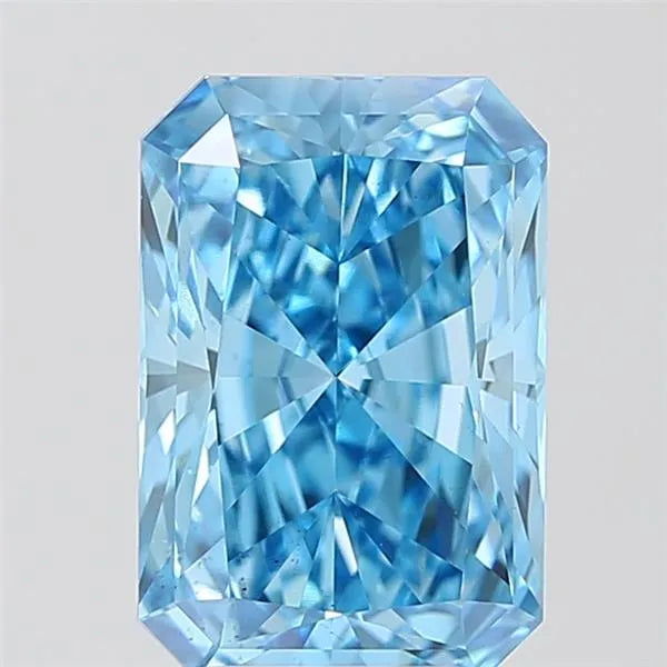 4.07ct Radiant Lab Grown Diamond (Colour Fancy Intense Blue, Clarity VS2, Cut EX, Uncertified)