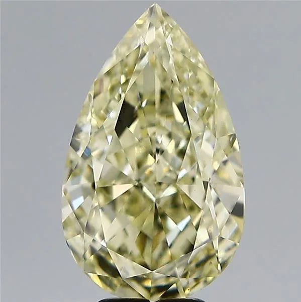 5.53ct Pear Lab Grown Diamond (Colour Fancy Yellow, Clarity VVS2, IGI Certified)