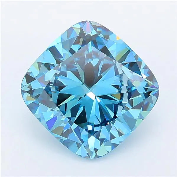 2.22ct Cushion modified Lab Grown Diamond (Colour Fancy Vivid Blue, Clarity VVS2, IGI Certified)