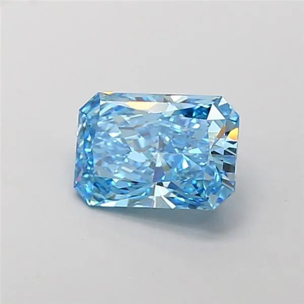 2.10ct Radiant Lab Grown Diamond (Colour Fancy Vivid Blue, Clarity VVS2, IGI Certified)