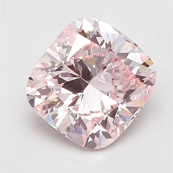 3.01ct Cushion modified Lab Grown Diamond (Colour Fancy Intense Pink, Clarity VS1, IGI Certified)