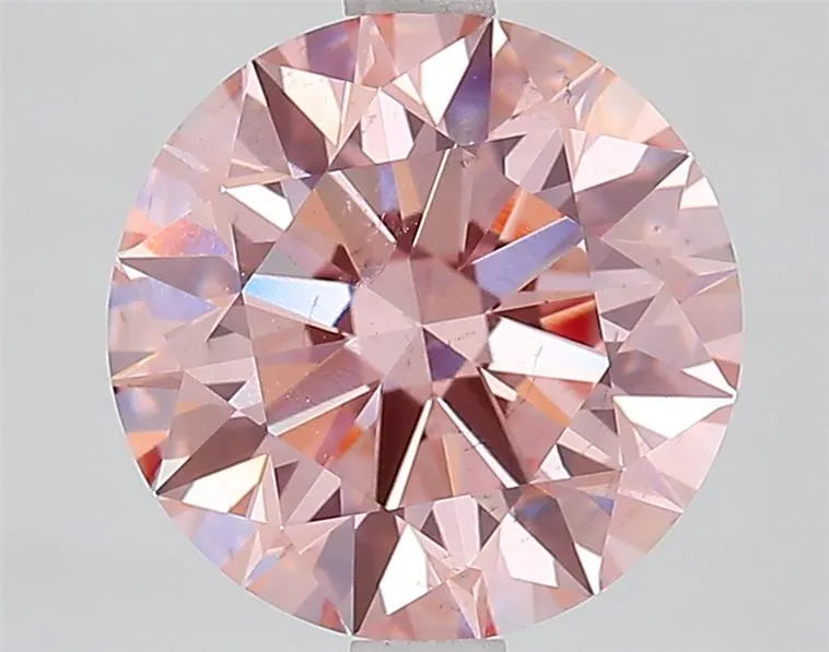 2.91ct Round Lab Grown Diamond (Colour Fancy Intense Pink, Clarity VS2, Cut ID, IGI Certified)