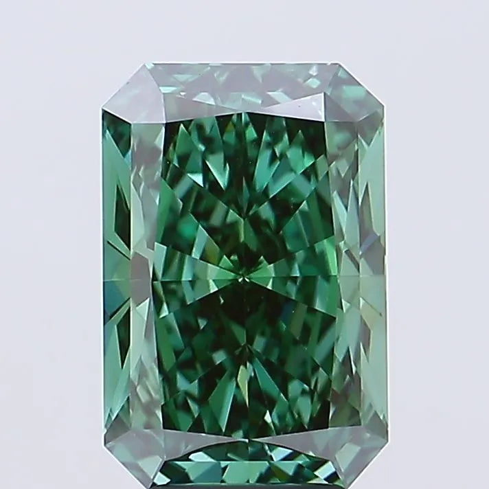 5.03ct Radiant Lab Grown Diamond (Colour Fancy Vivid Green, Clarity VVS1, IGI Certified)