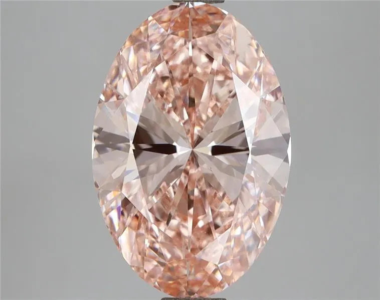 2.99ct Oval Lab Grown Diamond (Colour Fancy Vivid Pink, Clarity VVS2, IGI Certified)