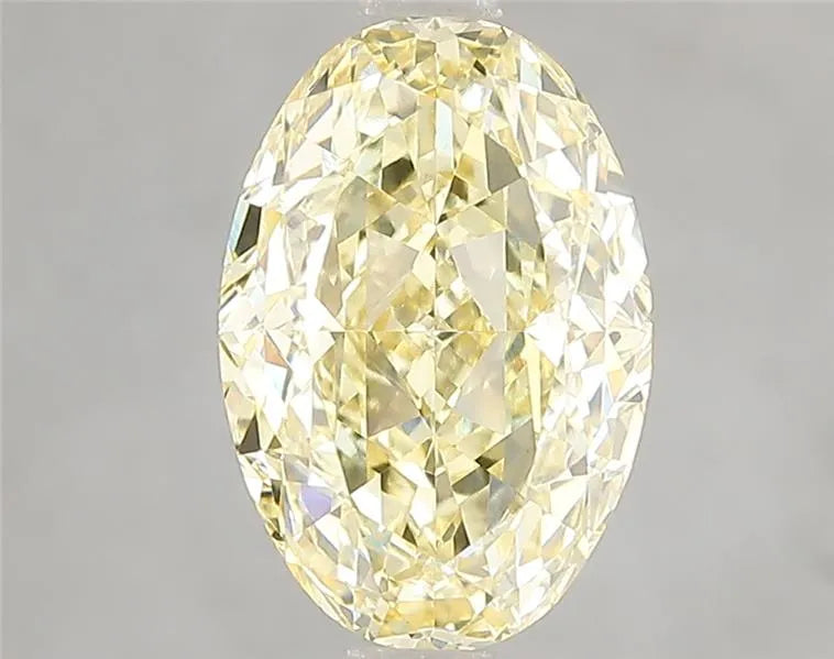 3.10ct Oval Lab Grown Diamond (Colour Fancy Yellow, Clarity VVS2, IGI Certified)