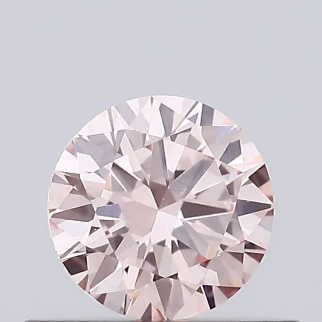 0.32ct Round Lab Grown Diamond (Colour Fancy Vivid Pink, Clarity VVS2, Cut EX, Uncertified)