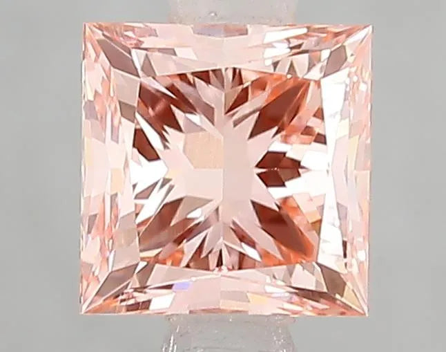 1.51ct Princess Lab Grown Diamond (Colour Fancy Vivid Pink, Clarity VVS1, IGI Certified)