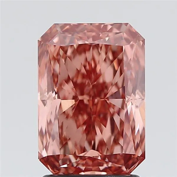 2.03ct Radiant Lab Grown Diamond (Colour Fancy Intense Brown Pink, Clarity VS1, IGI Certified)