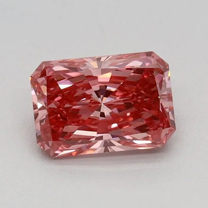 0.55ct Radiant Lab Grown Diamond (Colour Fancy Vivid Pink, Clarity VVS2, IGI Certified)