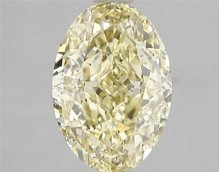 3.01ct Oval Lab Grown Diamond (Colour Fancy Yellow, Clarity SI2, IGI Certified)