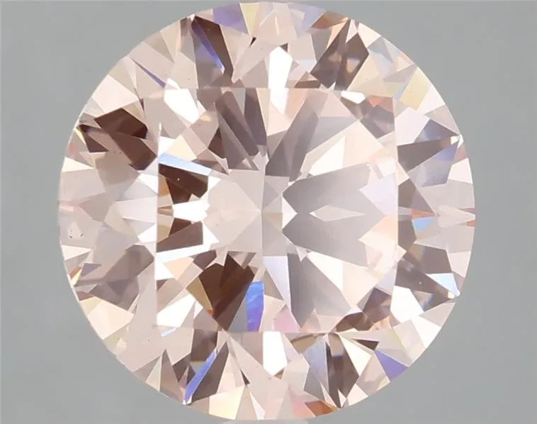 3.05ct Round Lab Grown Diamond (Colour Fancy Pink, Clarity VS1, Cut EX, IGI Certified)