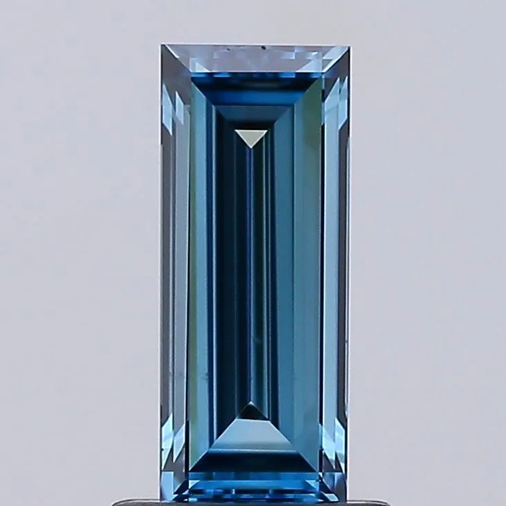 1.05ct Baguette Lab Grown Diamond (Colour Fancy Vivid Blue, Clarity VS1, Cut VG, IGI Certified)