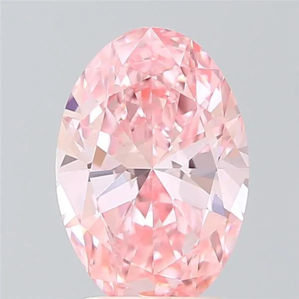 1.99ct Oval Lab Grown Diamond (Colour Fancy Vivid Pink, Clarity VVS2, IGI Certified)