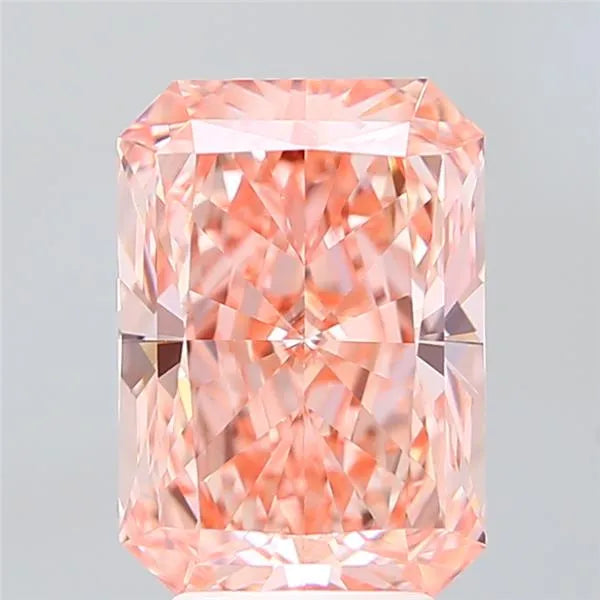 4.06ct Radiant Lab Grown Diamond (Colour Fancy Vivid Pink, Clarity VVS2, IGI Certified)