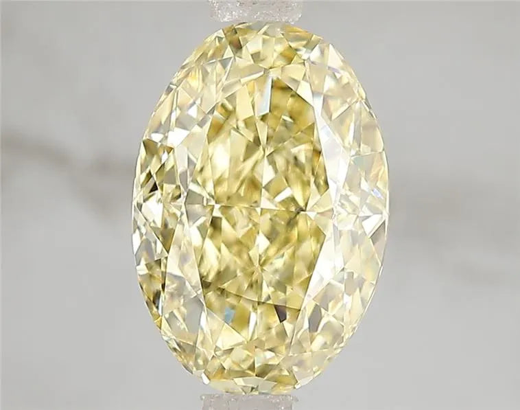 3.02ct Oval Lab Grown Diamond (Colour Fancy Intense Yellow, Clarity SI1, IGI Certified)