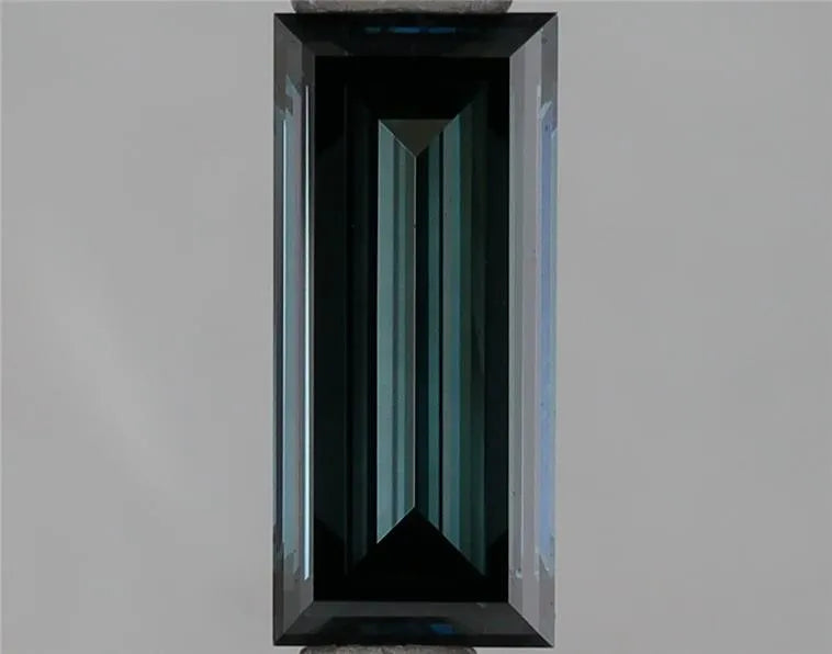 1.07ct Baguette Lab Grown Diamond (Colour Fancy Deep Green Blue, Clarity VVS1, IGI Certified)