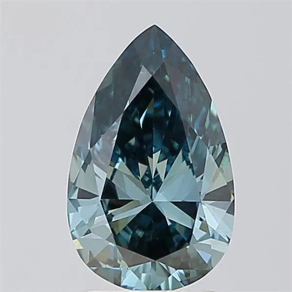 1.69ct Pear Lab Grown Diamond (Colour Fancy Deep Green, Clarity VVS2, IGI Certified)