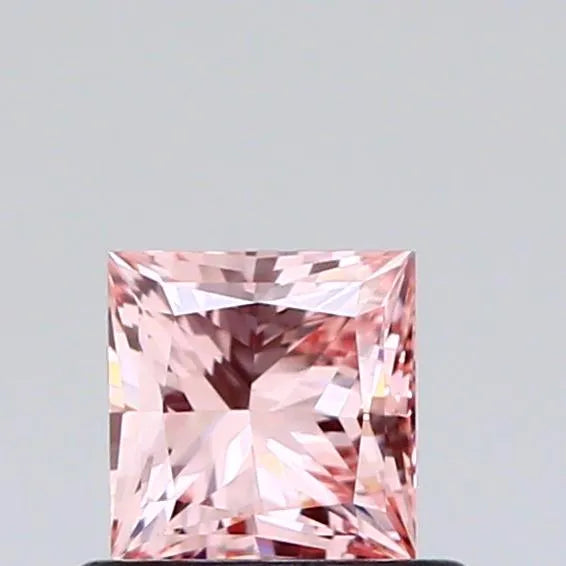 0.57ct Princess Lab Grown Diamond (Colour Fancy Intense Pink, Clarity VVS2, IGI Certified)