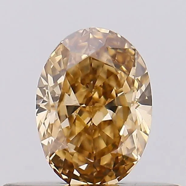 0.36ct Oval Lab Grown Diamond (Colour Fancy Brown, Clarity VS1, IGI Certified)
