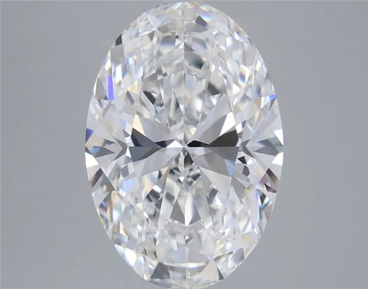 5.10ct Oval Lab Grown Diamond (Colour E, Clarity VVS2, IGI Certified)