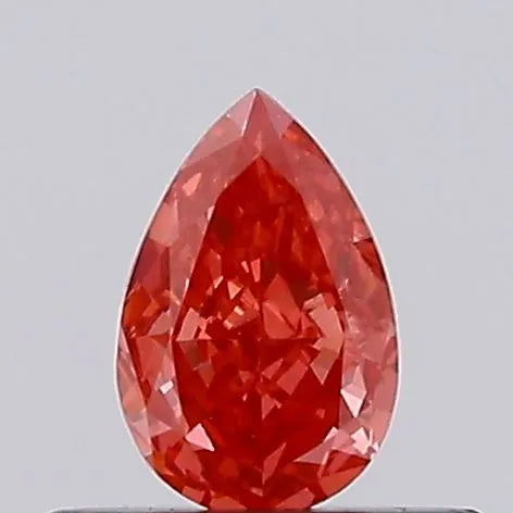 0.26ct Pear Lab Grown Diamond (Colour Fancy Vivid Red, Clarity VVS2, Uncertified)