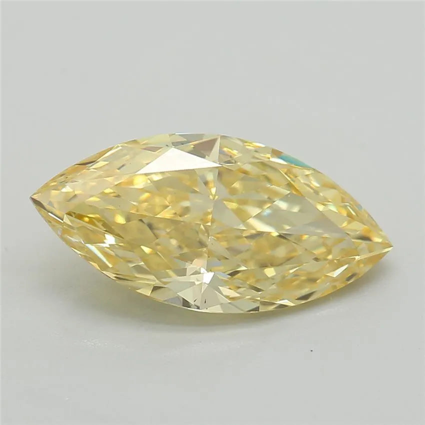 1.52ct Marquise Lab Grown Diamond (Colour Fancy Vivid Yellow, Clarity VS2, IGI Certified)