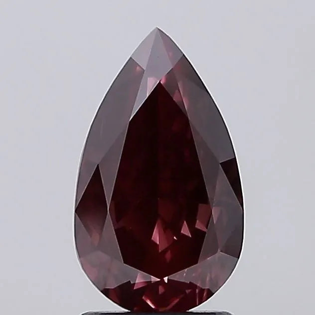 2.18ct Pear Lab Grown Diamond (Colour Fancy Deep Pink, Clarity VS1, IGI Certified)